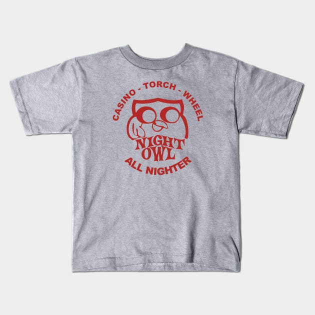 Northern soul night owl Kids T-Shirt by BigTime